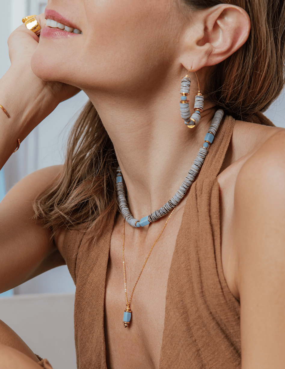 Elise Tsikis Paris Boucles d'oreilles Seta