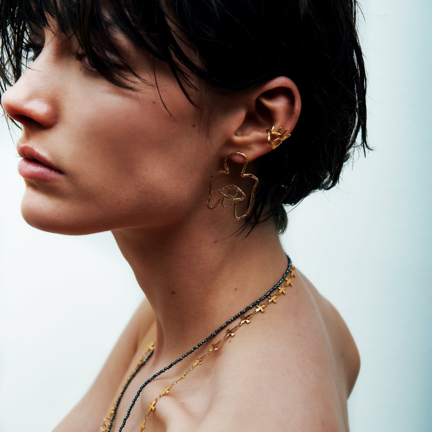 Elise Tsikis Paris Boucles d'oreilles Silveta - archive