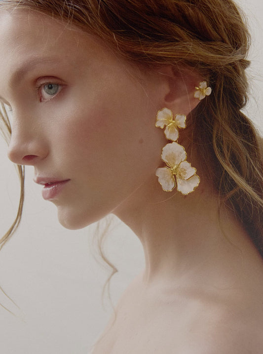 Elise Tsikis Paris Boucles d'oreilles Thalie Émaillées