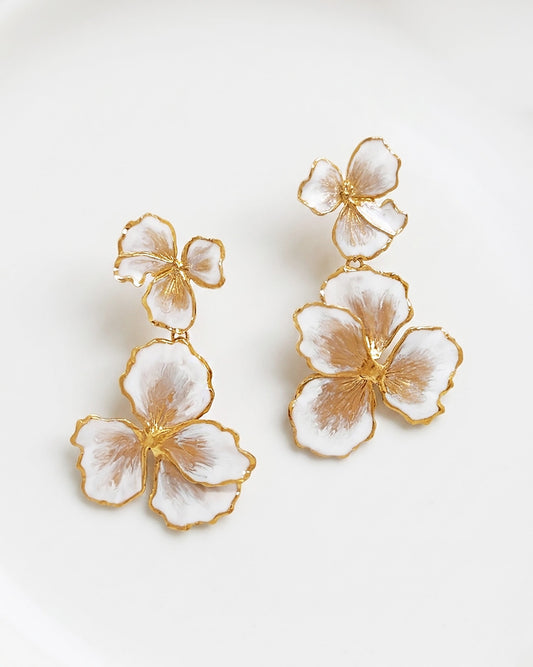 Elise Tsikis Paris Boucles d'oreilles Thalie Émaillées