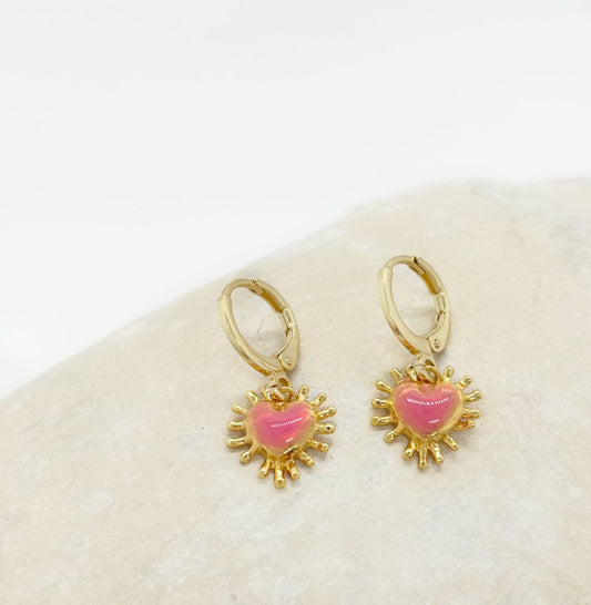 Elise Tsikis Paris Boucles d'oreilles Vigia Octobre Rose - archive