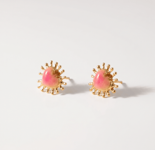 Elise Tsikis Paris Boucles d'oreilles Xelha Octobre Rose