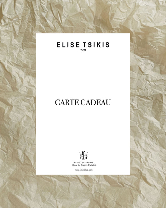 Elise Tsikis Paris Carte cadeau