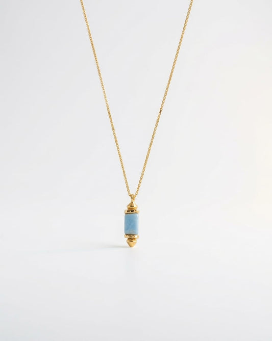 Elise Tsikis Paris Collier Alika bleu