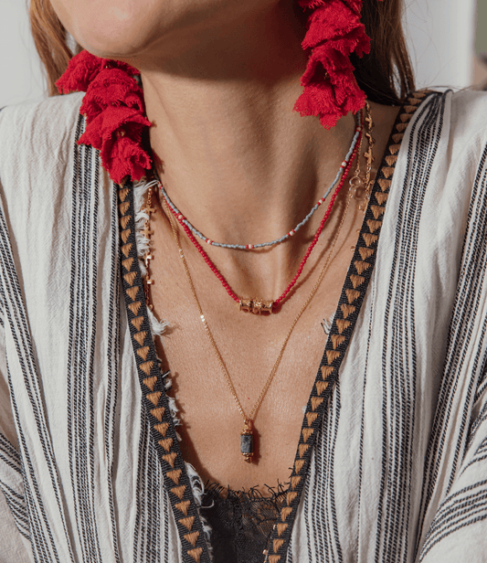 Elise Tsikis Paris Collier Alika vert