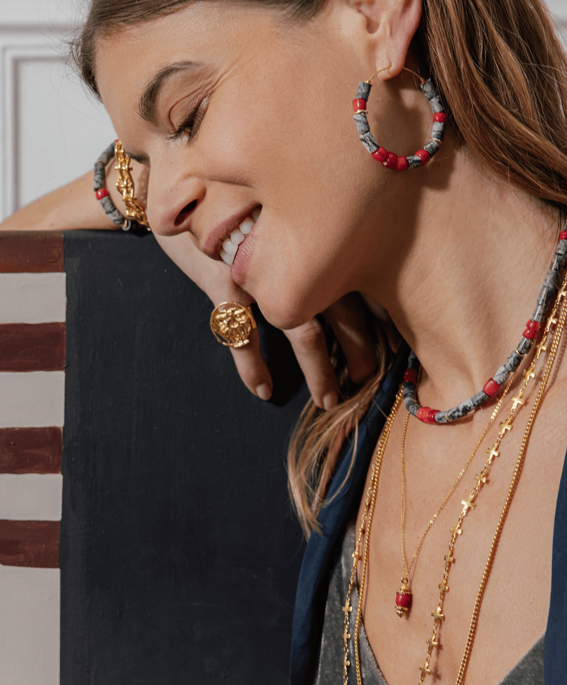 Elise Tsikis Paris Collier Satres