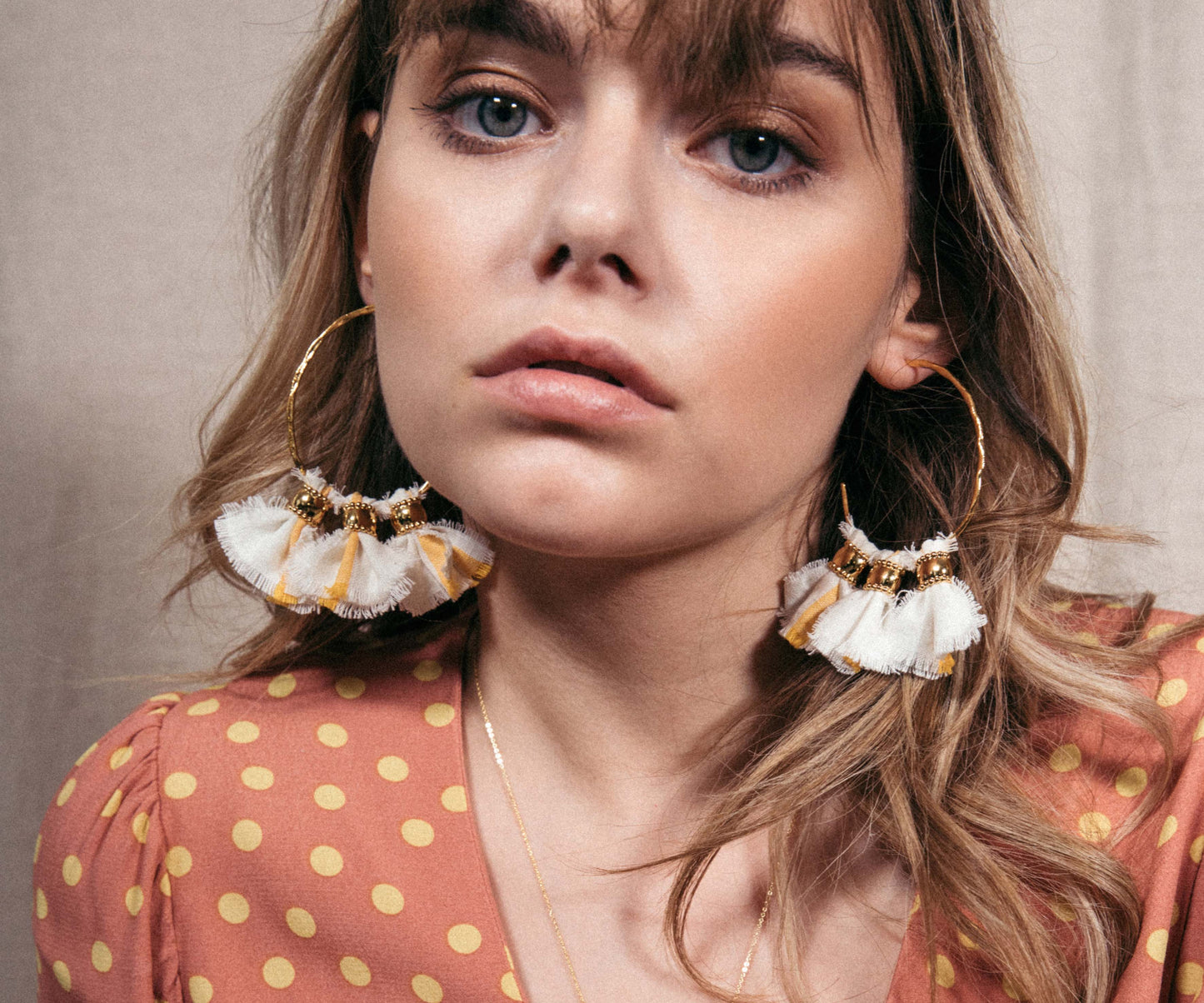 Elise Tsikis Paris Boucles d'oreilles Centaurée - archive