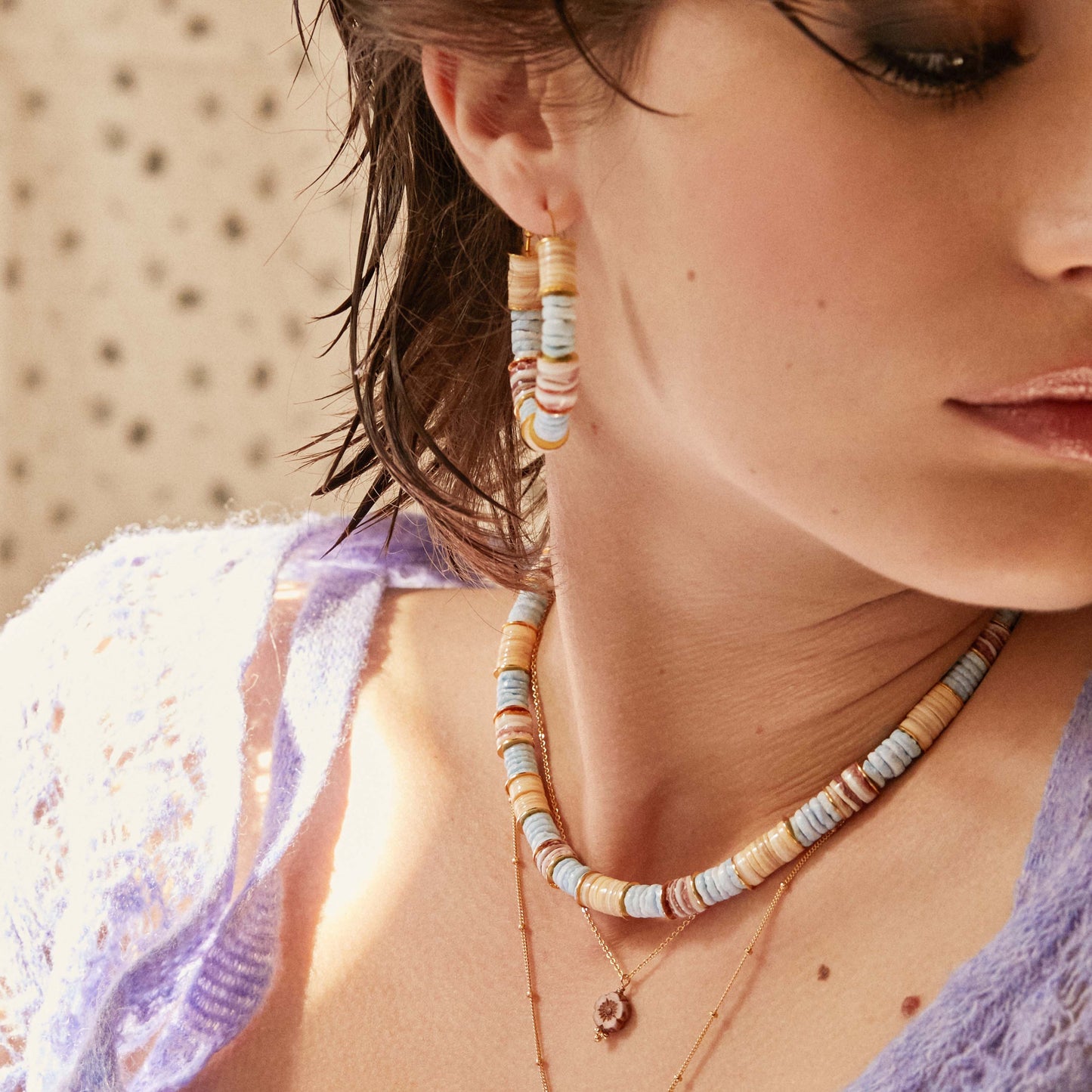 Elise Tsikis Paris Boucles d'oreilles Laguna - archive