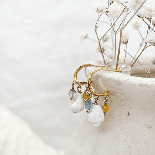 Elise Tsikis Paris Boucles d'oreilles Liriopé