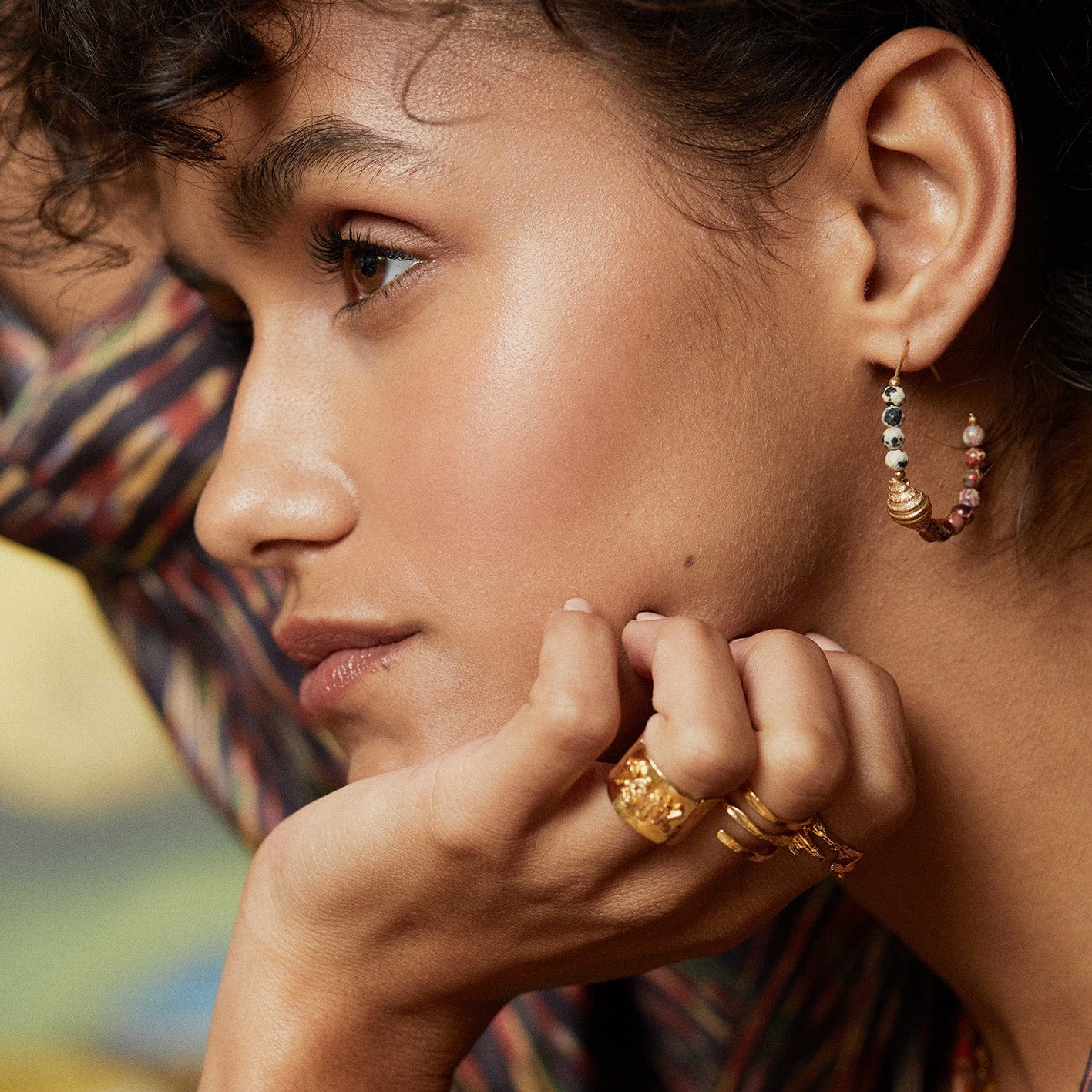 Elise Tsikis Paris Boucles d'oreilles Manzoni - archive