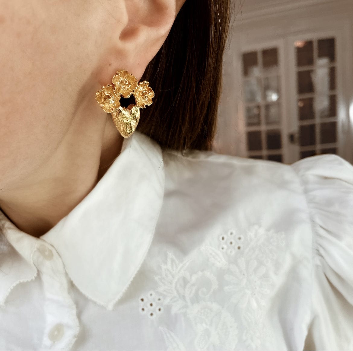Elise Tsikis Paris Boucles d'oreilles Mucha - archive