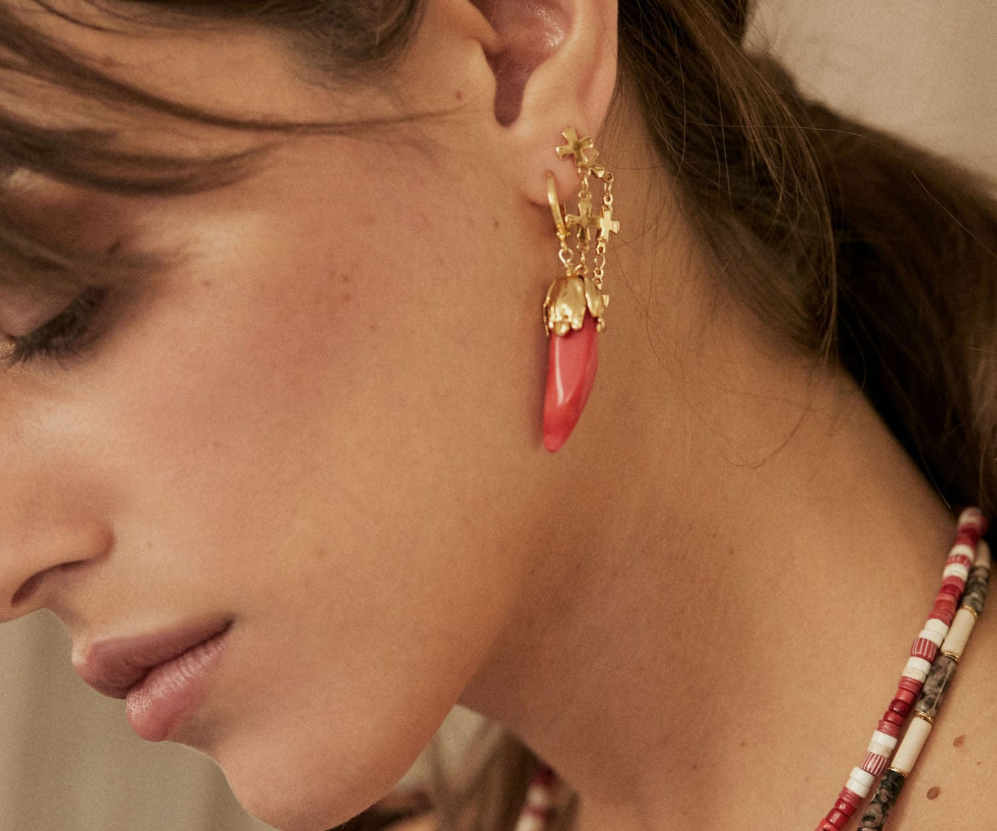 Elise Tsikis Paris Boucles d'oreilles Saou - archive